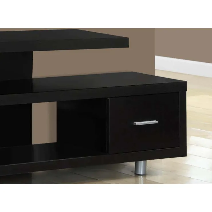 Monarch TV Stand with Drawer 60" - Espresso New