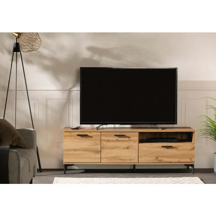 Meubles South Shore TV Stand with Drawer 60" - South Shore Nordik Oak