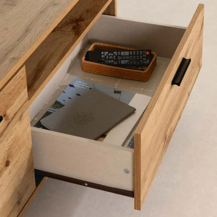 Meubles South Shore TV Stand with Drawer 60" - South Shore Nordik Oak