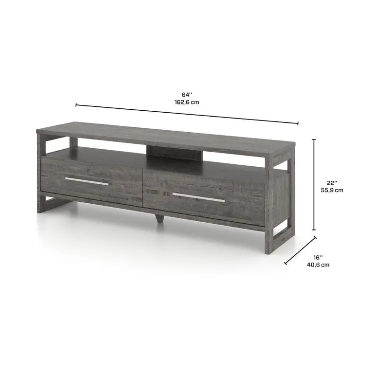 MEQ TV Stand with Drawers 63" - Grey Best