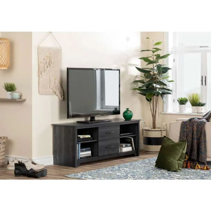 Meubles South Shore TV Stand with Drawers 60" - South Shore GRAY OAK New