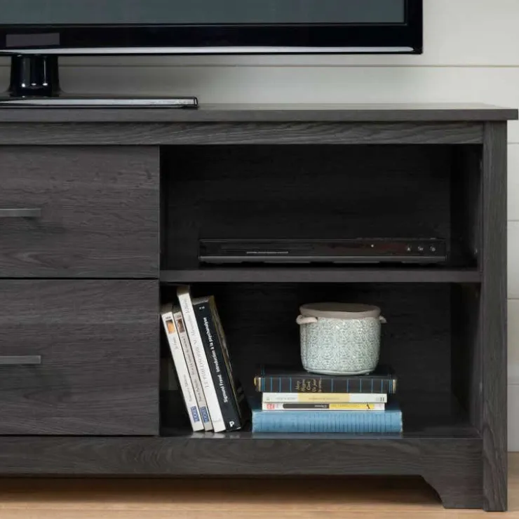 Meubles South Shore TV Stand with Drawers 60" - South Shore GRAY OAK New