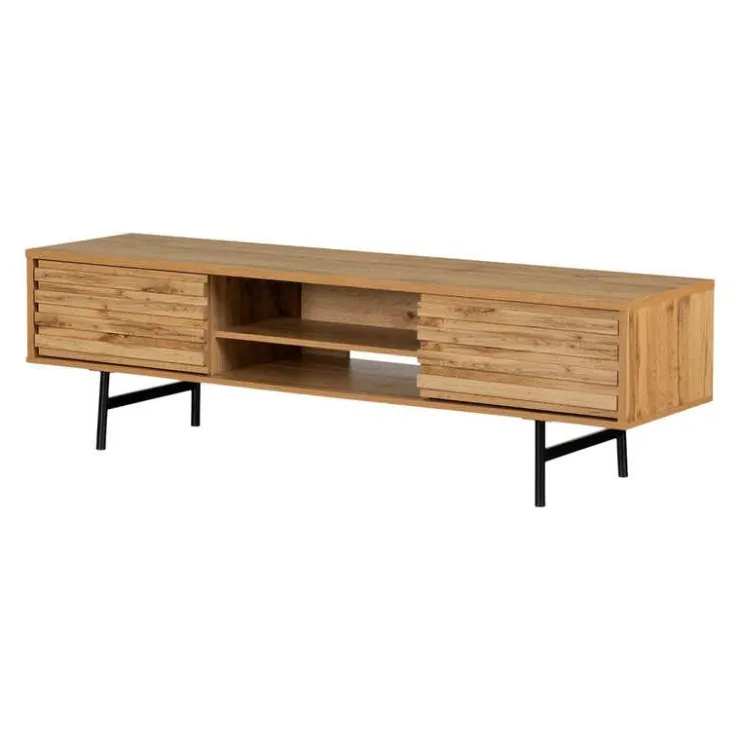 Meubles South Shore TV Stand with Drawers 70" - South Shore Nordik Oak Clearance