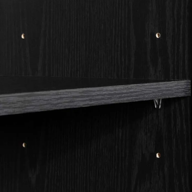 Meubles South Shore TV Stand with Electric Fireplace 60" - South Shore Black Oak Hot