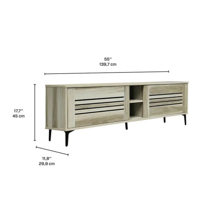 TV Stand with Storage - 55" White Best