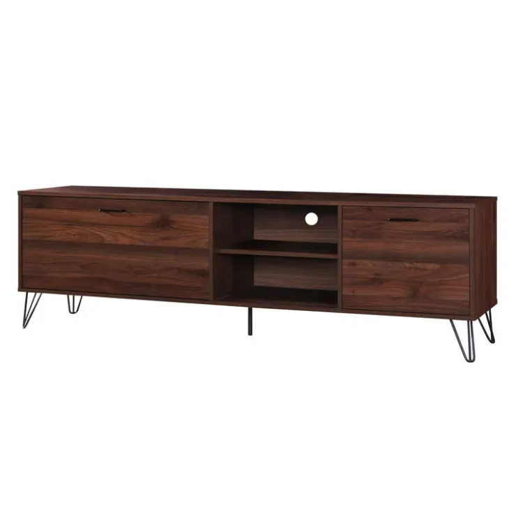 TV Stand with Storage - 71" Brown Sale