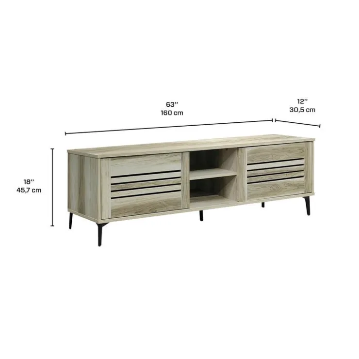 TV Stand with Storage - 63" White Discount