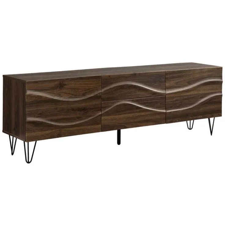 Monarch TV Stand with Storage 72" - Brown New