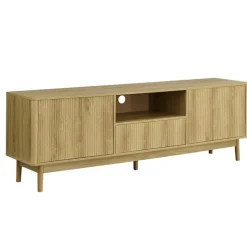 Monarch TV Stand with Storage 72" - Walnut Discount