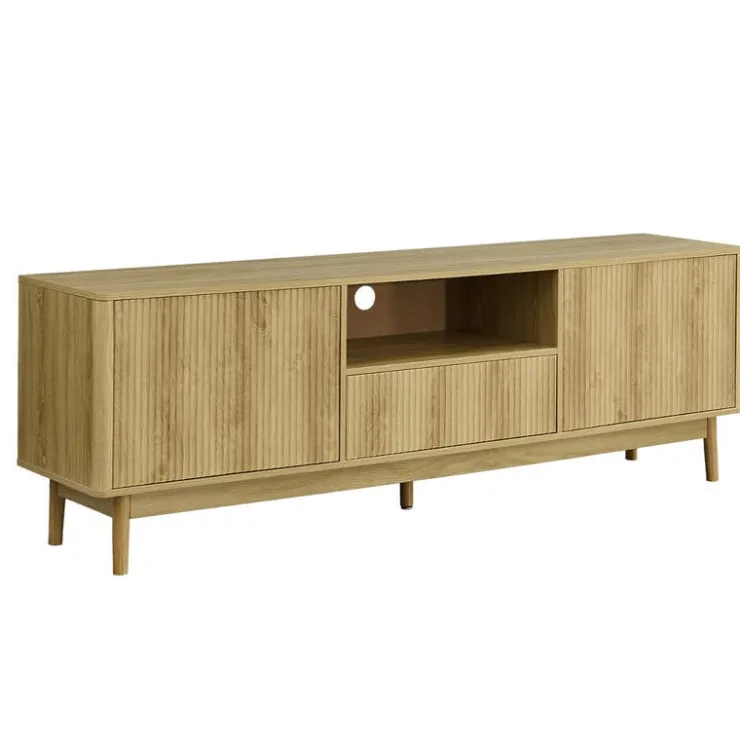Monarch TV Stand with Storage 72" - Walnut Discount