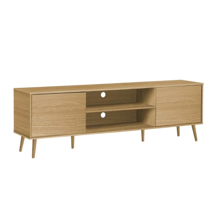 Monarch TV Stand with Storage 72" - Natural Hot