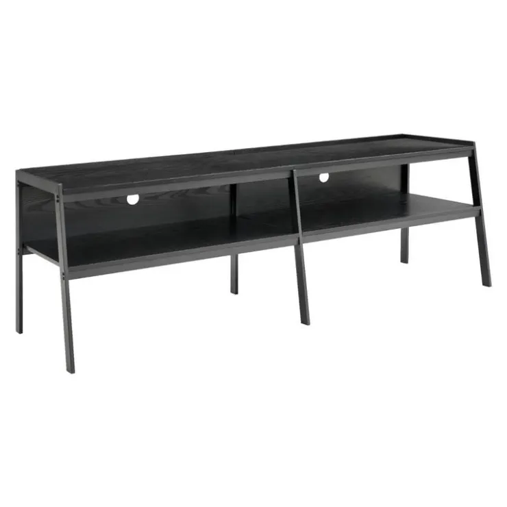 Monarch TV Stand with Storage 72" - Black Hot