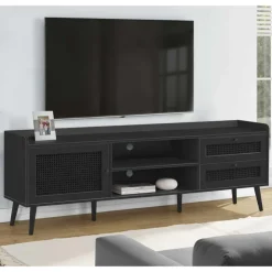 Monarch TV Stand with Storage 72" - Black Online