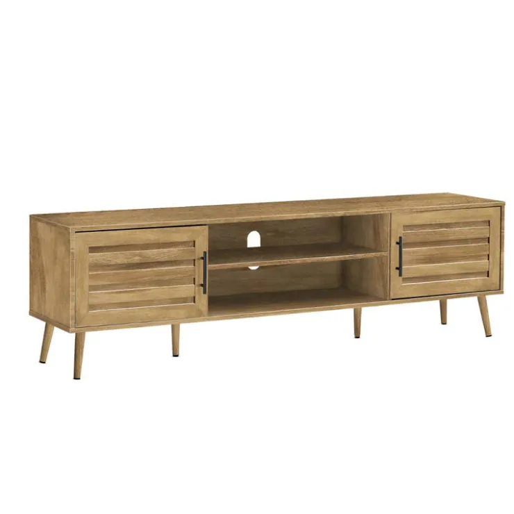 Monarch TV Stand with Storage 72" - Walnut Discount