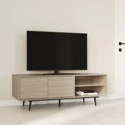 Meubles South Shore TV Stand with Storage 60" - South Shore Natural Ash New