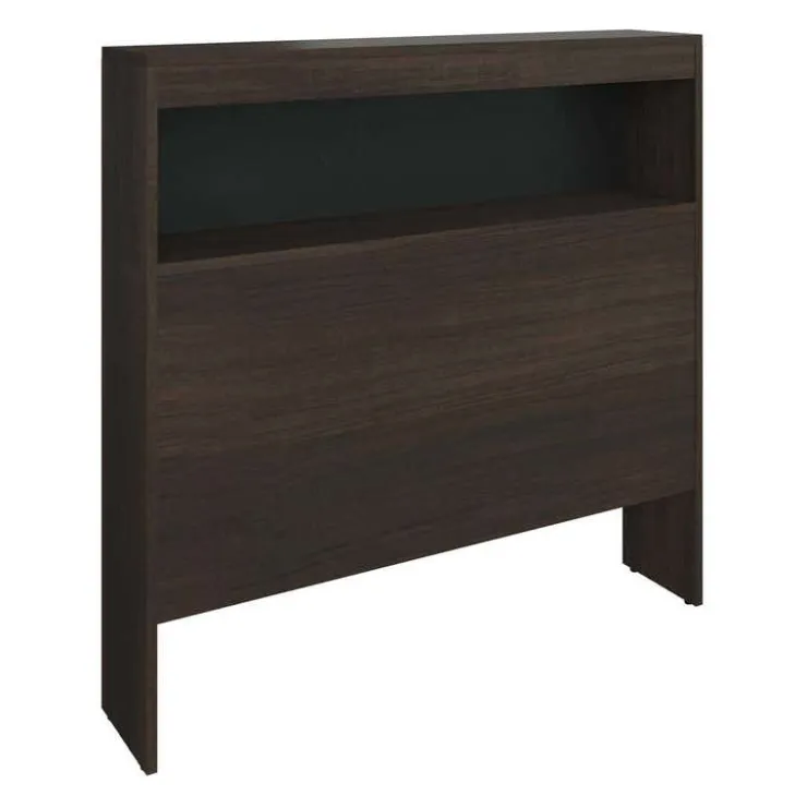 SUA-V Twin Bed with 3-Drawer Storage and Headboard (39") Taupe Clearance