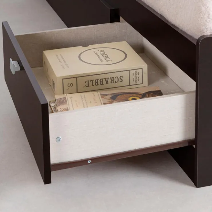 Meubles South Shore Twin Bed with 3-Drawer Storage (39'') - South Shore CHOCOLATE Online