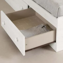 Meubles South Shore Twin Bed with 3-Drawer Storage (39'') - South Shore White Pine Discount