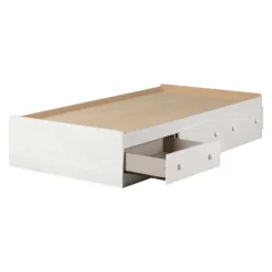 Meubles South Shore Twin Bed with 3-Drawer Storage (39'') - South Shore White Pine Discount