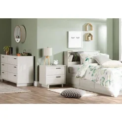 Meubles South Shore Twin Bed With 3-Drawer Storage (39") - South Shore WINTER OAK Best