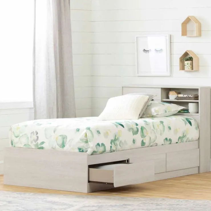 Meubles South Shore Twin Bed With 3-Drawer Storage (39") - South Shore WINTER OAK Best