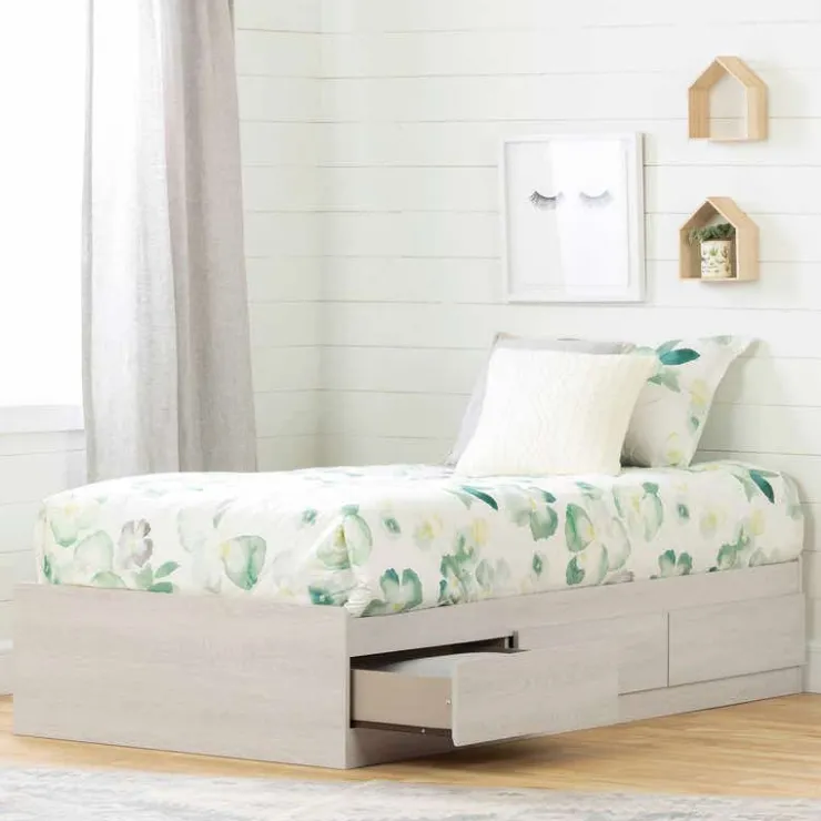 Meubles South Shore Twin Bed With 3-Drawer Storage (39") - South Shore WINTER OAK Best