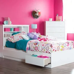 Meubles South Shore Twin Bed With 3-Drawer Storage (39") - South Shore PURE WHITE New