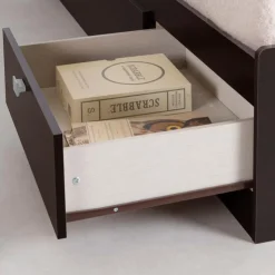 Meubles South Shore Twin Bed with 3-Drawer Storage and Headboard (39") - South Shore Brown Clearance