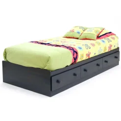 Meubles South Shore Twin Bed with 3-Drawer Storage (39'') - South Shore BLUEBERRY Best