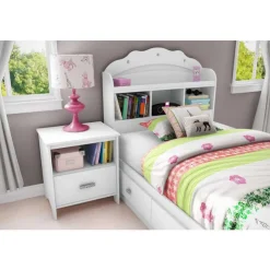 Meubles South Shore Twin Bed with 3-Drawer Storage (39'') - South Shore PURE WHITE Best