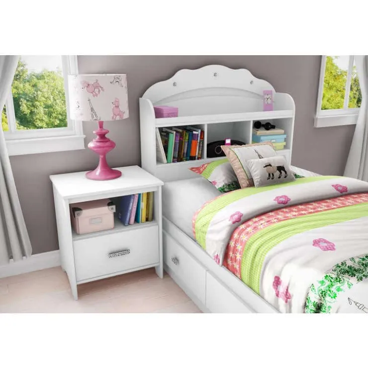 Meubles South Shore Twin Bed with 3-Drawer Storage (39'') - South Shore PURE WHITE Best