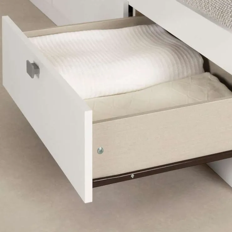 Meubles South Shore Twin Bed with 3-Drawer Storage (39'') - South Shore White Hot