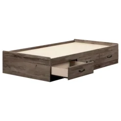 Meubles South Shore Twin Bed with 3-Drawer Storage (39") - South Shore FALL OAK Clearance