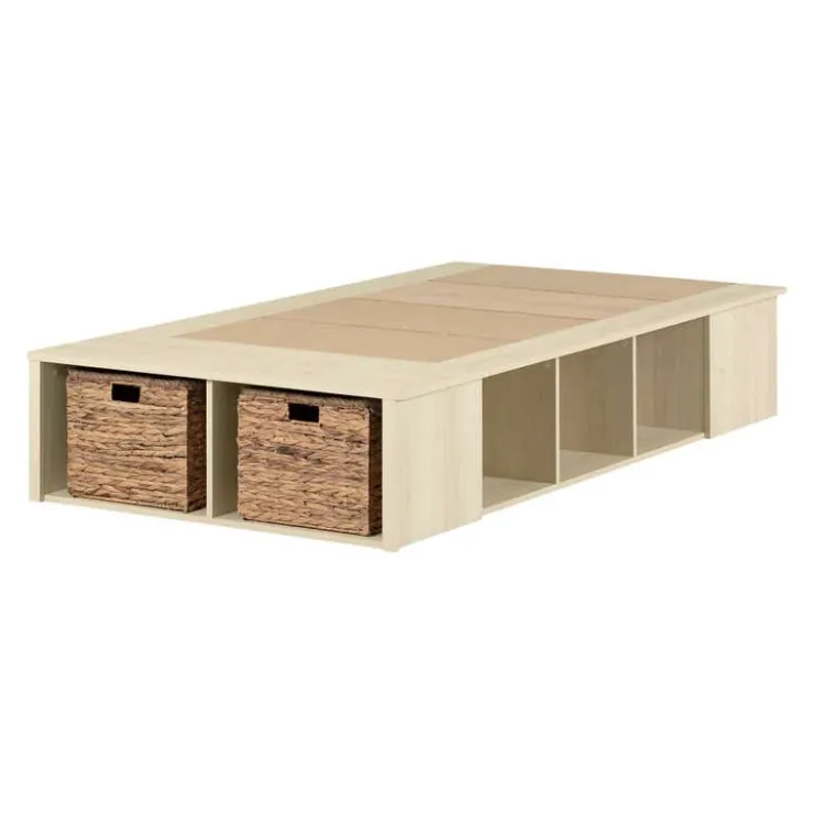 Meubles South Shore Twin Bed with Storage and Baskets (39") - South Shore New