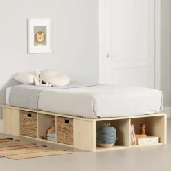 Meubles South Shore Twin Bed with Storage and Baskets (39