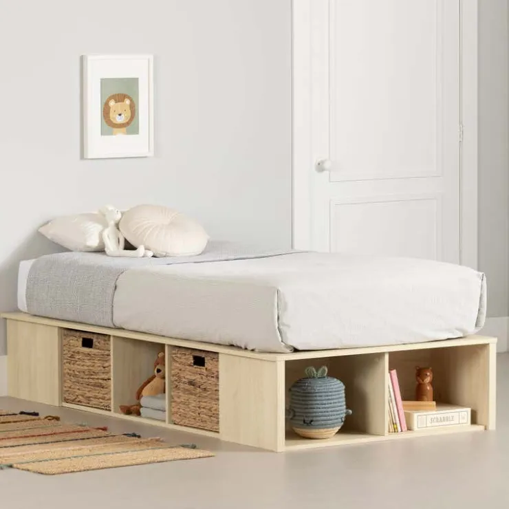 Meubles South Shore Twin Bed with Storage and Baskets (39") - South Shore New