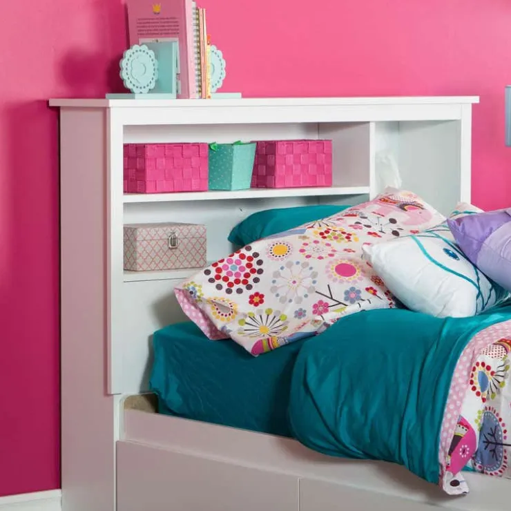 Meubles South Shore Twin Bookcase Headboard (39") - South Shore PURE WHITE New