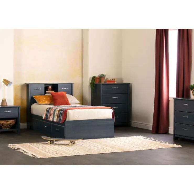 Meubles South Shore Twin Bookcase Headboard (39'') - South Shore BLUEBERRY Sale