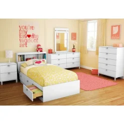 Meubles South Shore Twin Bookcase Headboard (39'') - South Shore PURE WHITE Online