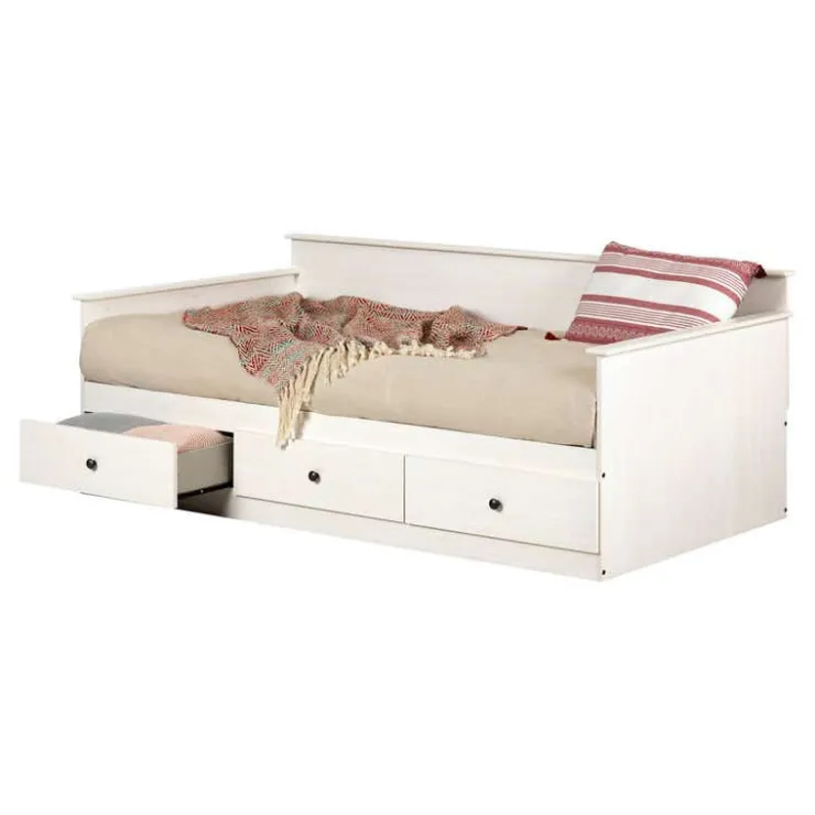 Meubles South Shore Twin Daybed with 3-Drawer Storage (39") - South Shore White Online