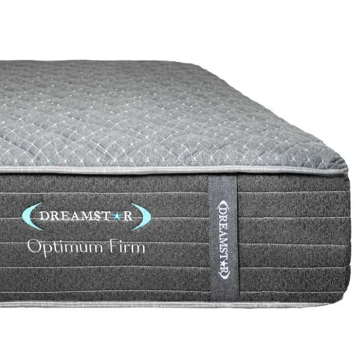 Dreamstar Twin Extra Firm Mattress with Pocket Coils- 39" Grey Clearance