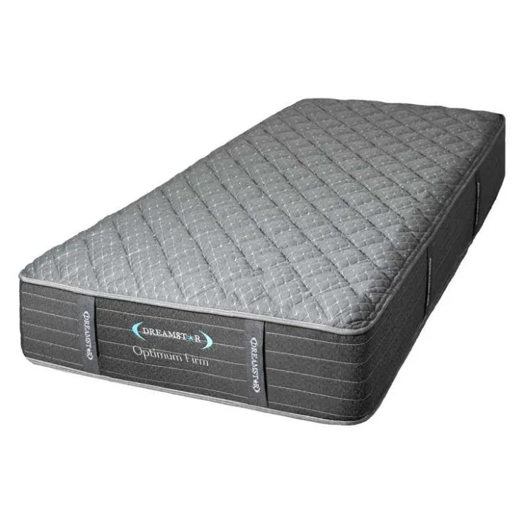 Dreamstar Twin Extra Firm Mattress with Pocket Coils- 39" Grey Clearance