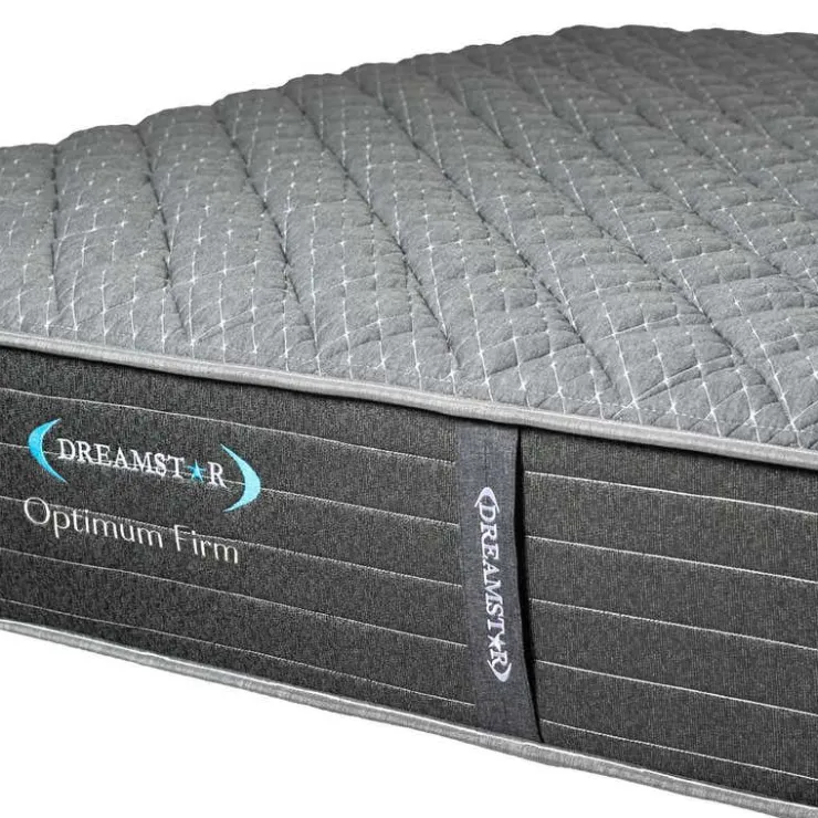 Dreamstar Twin Extra Firm Mattress with Pocket Coils- 39" Grey Clearance