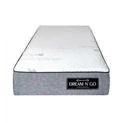 Dreamstar Twin Medium-FirmFoam Mattress-in-a-Box - 39" White/Grey Hot
