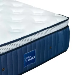 Dreamstar Twin Medium-FirmHybrid Mattress - 39" Quilted Blue/White Sale