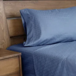 Twin Microfibre Bed Sheet Set - Blue Blue Moon Sale
