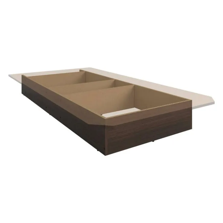 SUA-V Twin Platform Bed (39") Taupe New