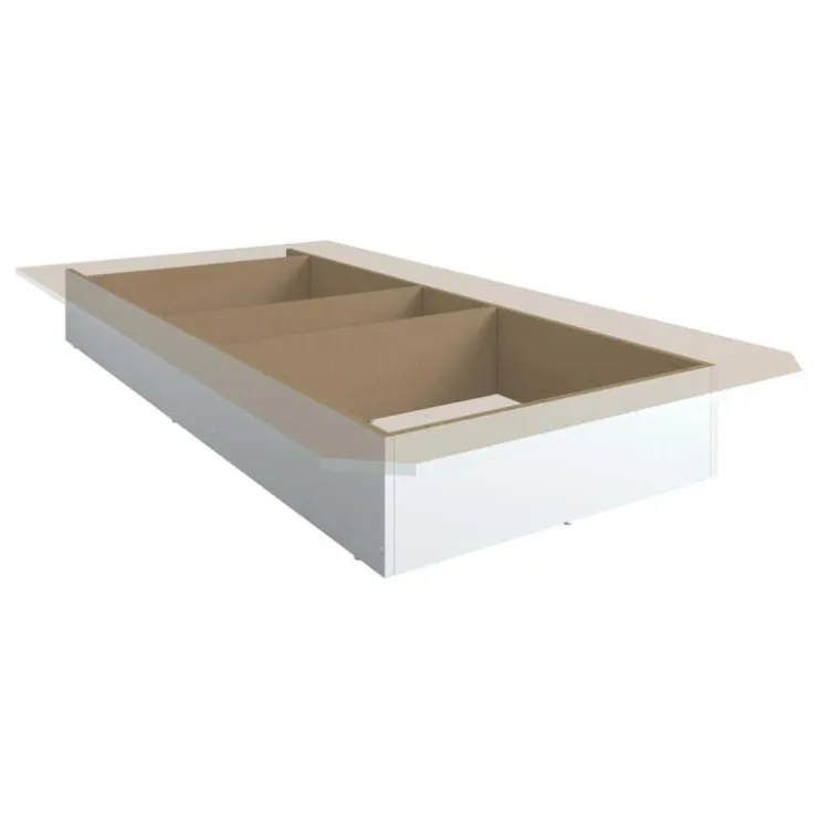 SUA-V Twin Platform Bed (39") White Online