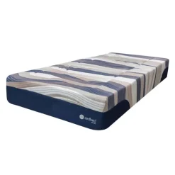ZedBed Twin Plush Mattress with Pocket Coils - 39" Blue / Pink / Beige Discount