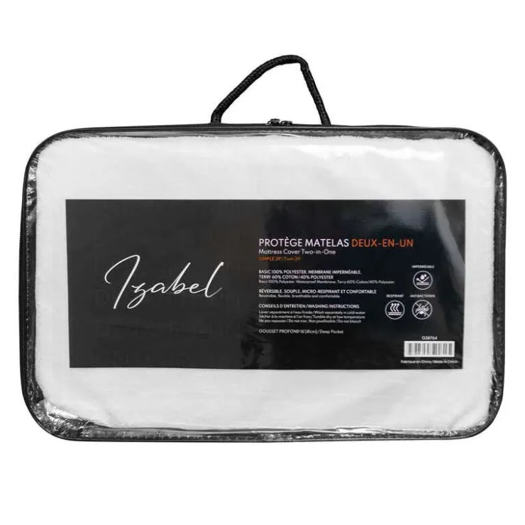 Twin Reversible Waterproof Mattress Protector White Sale